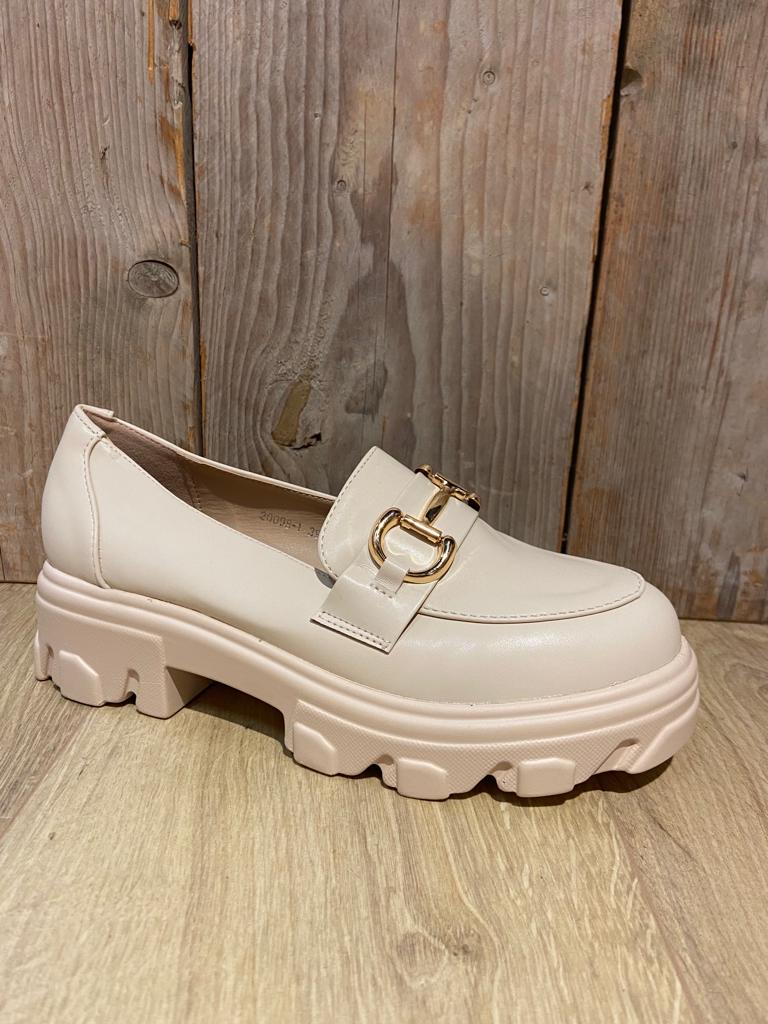 Beige moccasin