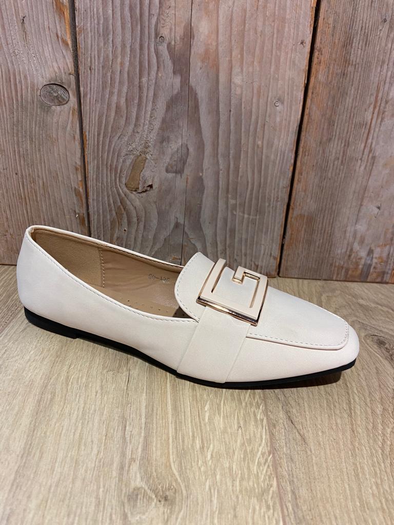 Beige moccasin