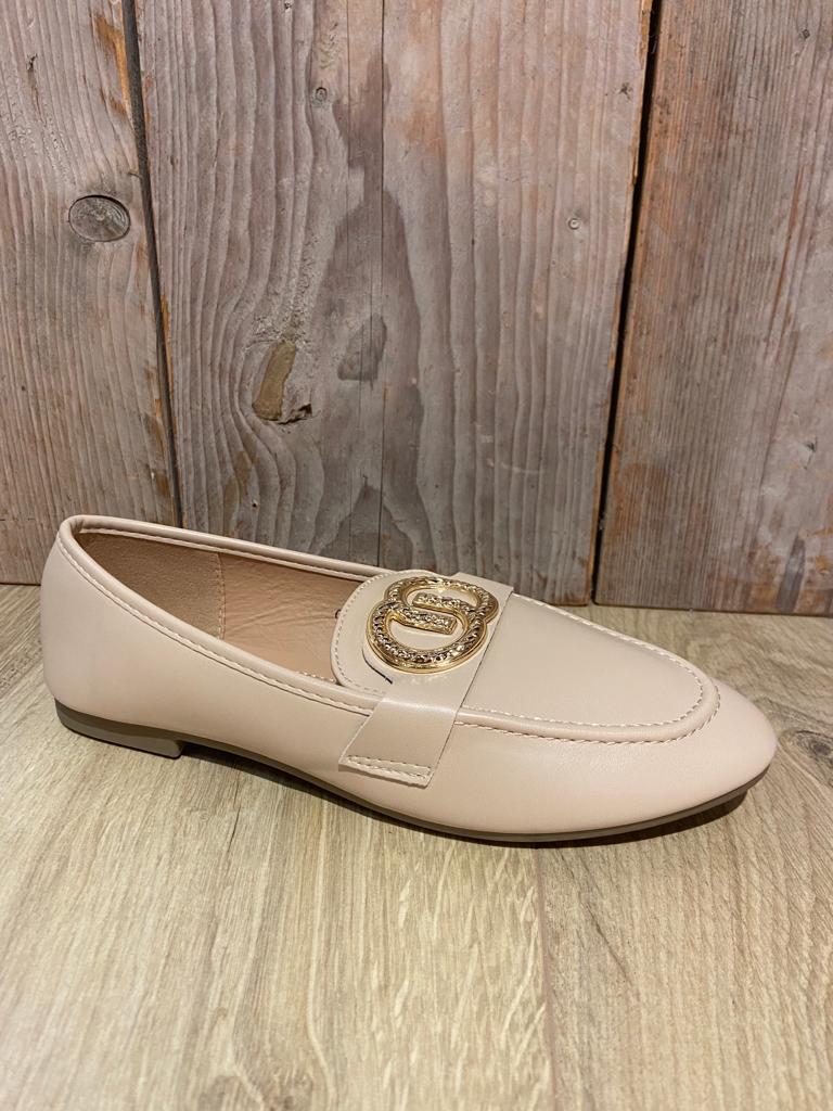 Beige instapper